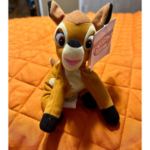 NWT Disney Store Mini Bambi Bean Bag Plush Animal